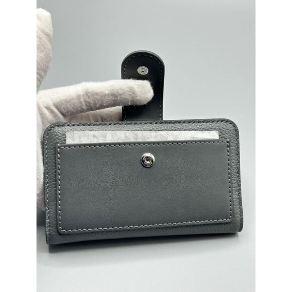 Michael Kors Charm Medium Tab Pocket Leather Bifold Wallet in Slate NWT *READ* - Picture 8 of 16